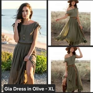 Gia Olive Dress